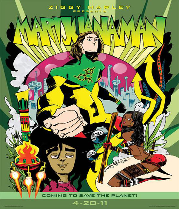 Mariuanaman ziggy marley comic book