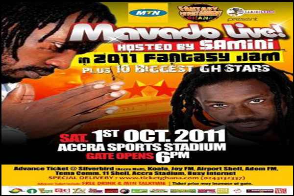 Mavado Samini live show ghana oct 2011