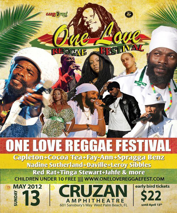 Miami One Love Reggae Festival May 13 2012