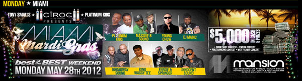 miami may 28 memorial week-end live reggae parties