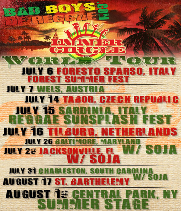 Inner Circle WORLD TOUR Dates 2012