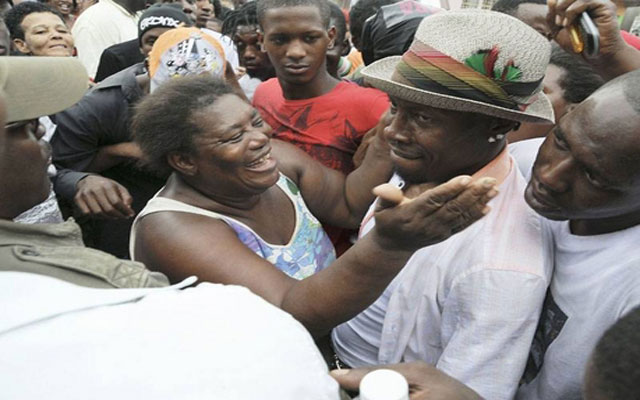 Shabba Ranks arrival in Kingston airport for Reggae Sumfest July 2012