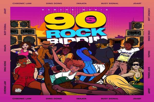 90's rock riddim promo mix busy signal, chronic law, ding dong, iwaata damage musiq 2022