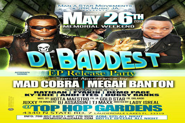 MAD COBRA MEGA BANTON TOP HOP GARDEN MEMORIAL DAY WEEKEND 2013 SOUTH FLORIDA