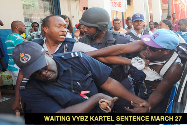 VYBZ KARTEL SENTENCE SCHEDULED FOR MARCH 27 2014