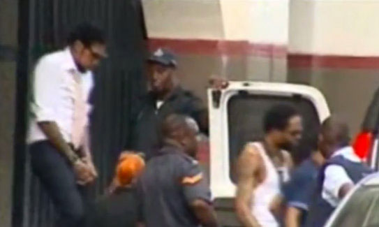 Vybz-Kartel-shawn Storm leaving court