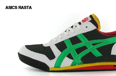 asics shoes rasta colors