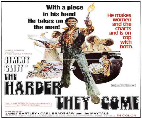 jimmy cliff the harder they come original movie flyer