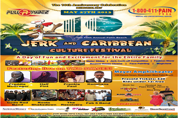 the 10th annual palm beach jerk & caribbean culture festival 2013