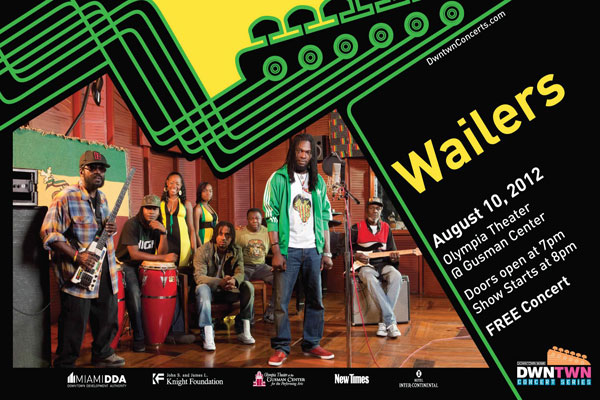 the wailers free concert miami aug 10